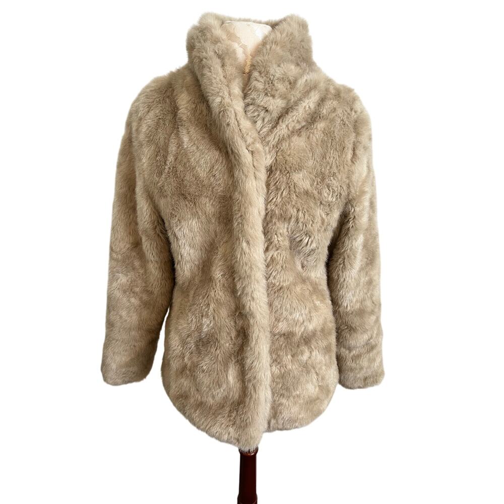 H&M Imitation Faux Fur Jacket Size 10
